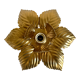 Golden flower wall lamp