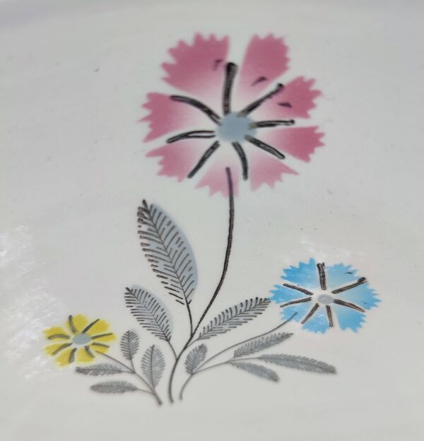 Lot 8 pièces Vaisselle Vintage Céranord Saint-Amand Aster Années 50-60