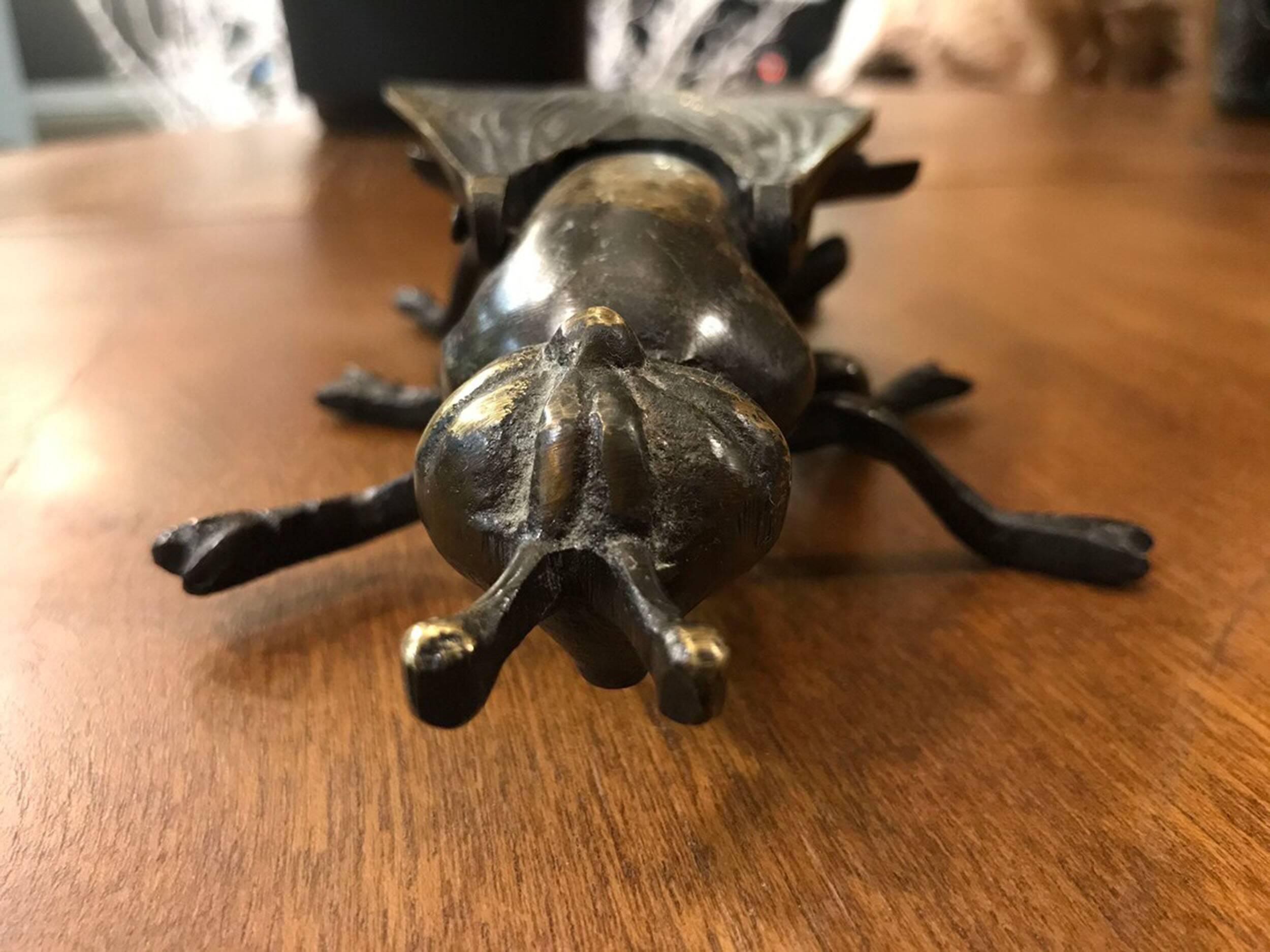 Vintage Ashtray Fly Design with Lid