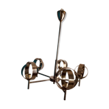 Chrome chandelier 5 spheres