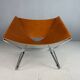 Pierre Paulin AP-14 cognac leather armchair for A. Polak, 1955