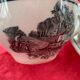 5 cups and 5 saucers La Louvière boch Belgium peasant scene art deco