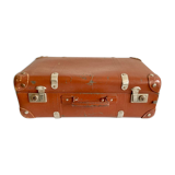 Small old brown suitcase
