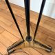 Art Deco lamp brass and black glass 260415