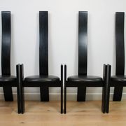 Set of 4 dining chairs model 'Golem' designed by Vico Magistretti for Poggi