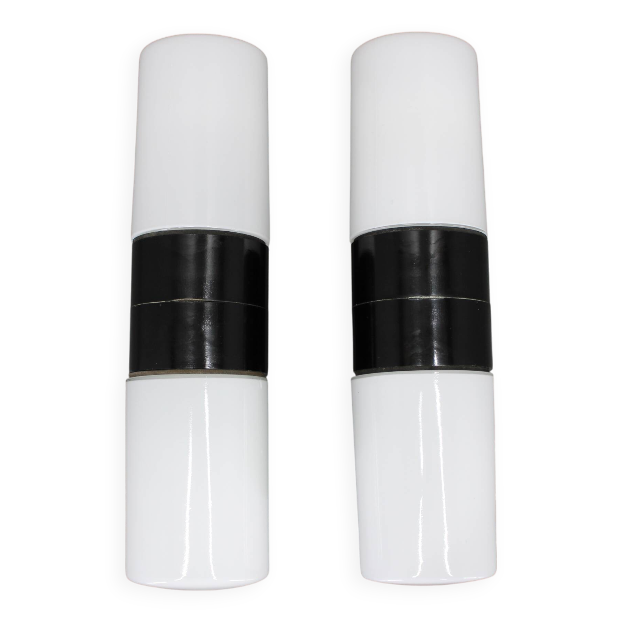 1960s Set of Two Glass/Bakelite Wall Lights , Czechoslovakia