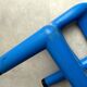 Blue plastic space age kids chair, bold italian design