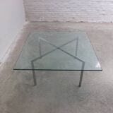 Glass 'Barcelona' coffee table by Mies Van Der Rohe for Knoll, 1929