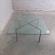 Glass 'Barcelona' coffee table by Mies Van Der Rohe for Knoll, 1929