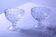 Set of 2 vintage Bohemian crystal ice cream cups