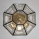 30x17cm glashütte limburg wall ceiling lamp model 2813, geometric shape