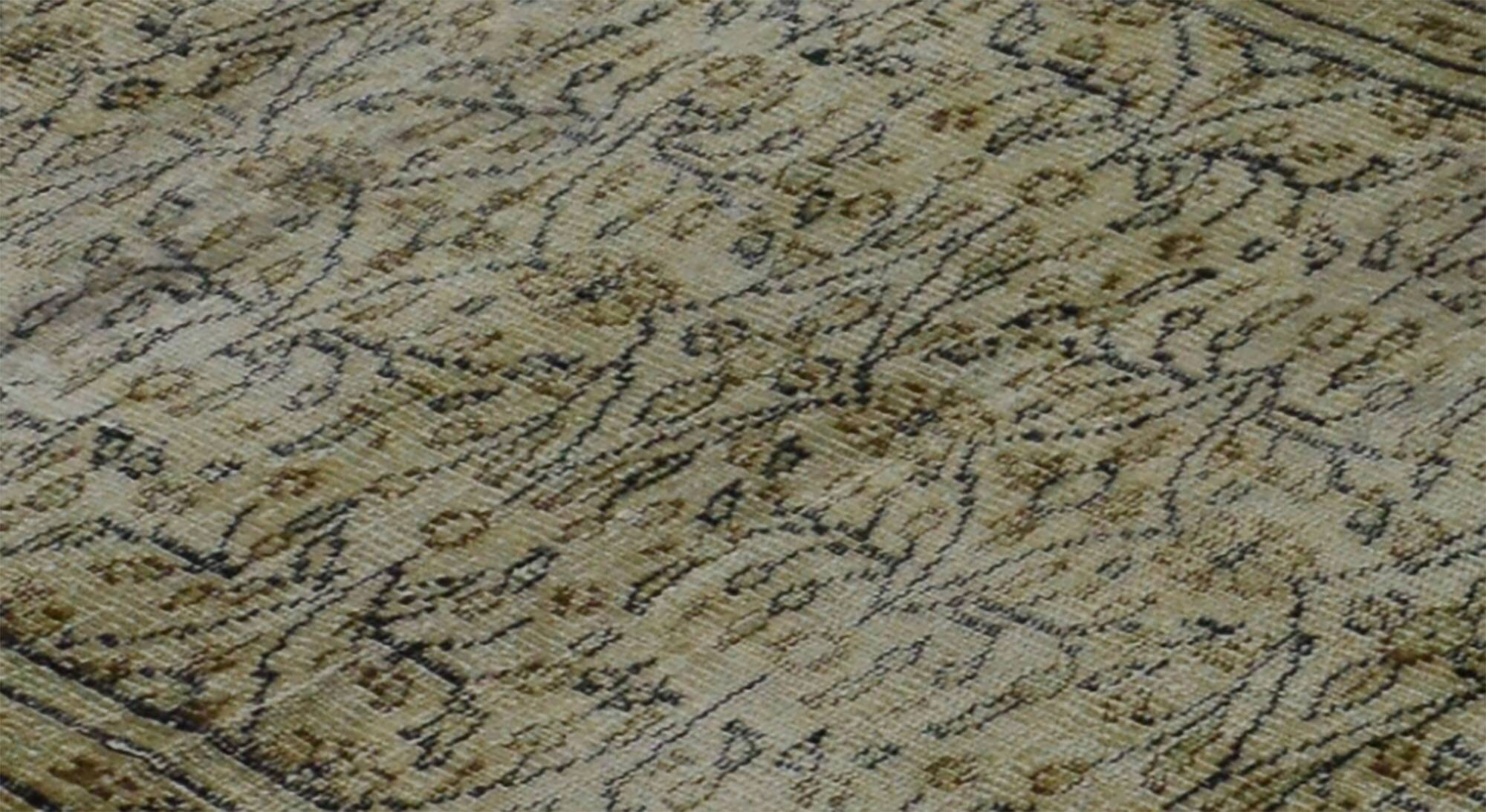 Turkish Anatolian Handmade Vintage Area Rug 197 cm x 95 cm