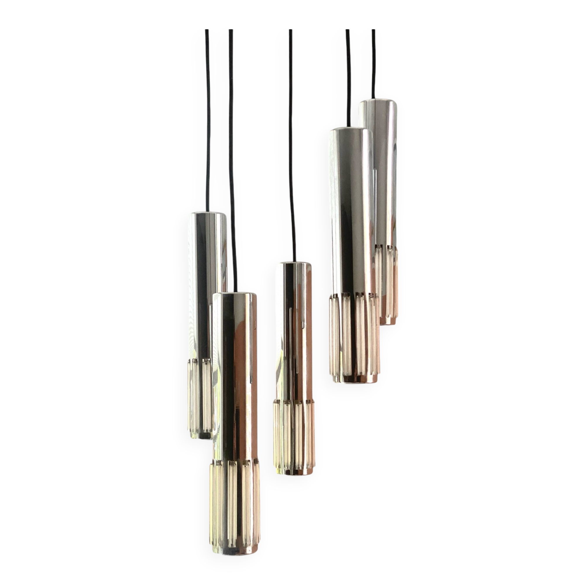 Vintage waterfall pendant lamp by Schmal & Schulz