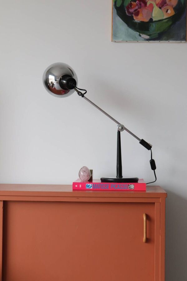 Lampe inclinable Aluminor chromée 1970