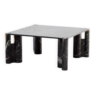 Table basse en marbre dans le style de Gae Aulenti, Italie années 1960.