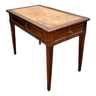 Flat Desk With Side Drawers In Mahogany Louis XVI XVIII Eme Century