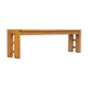 Vintage solid elm bench for Maison Regain