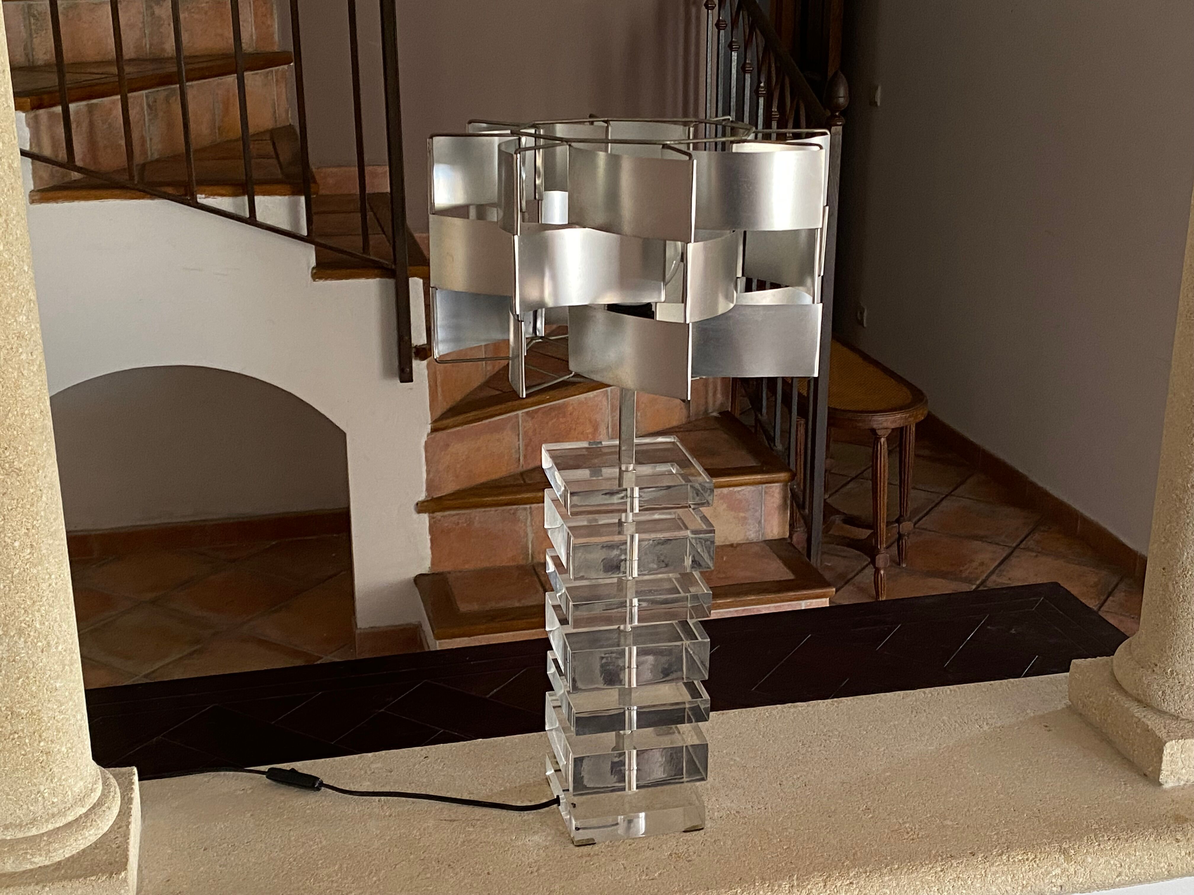 Betelgeuse lamp and lampshade by Max Sauze, 1970