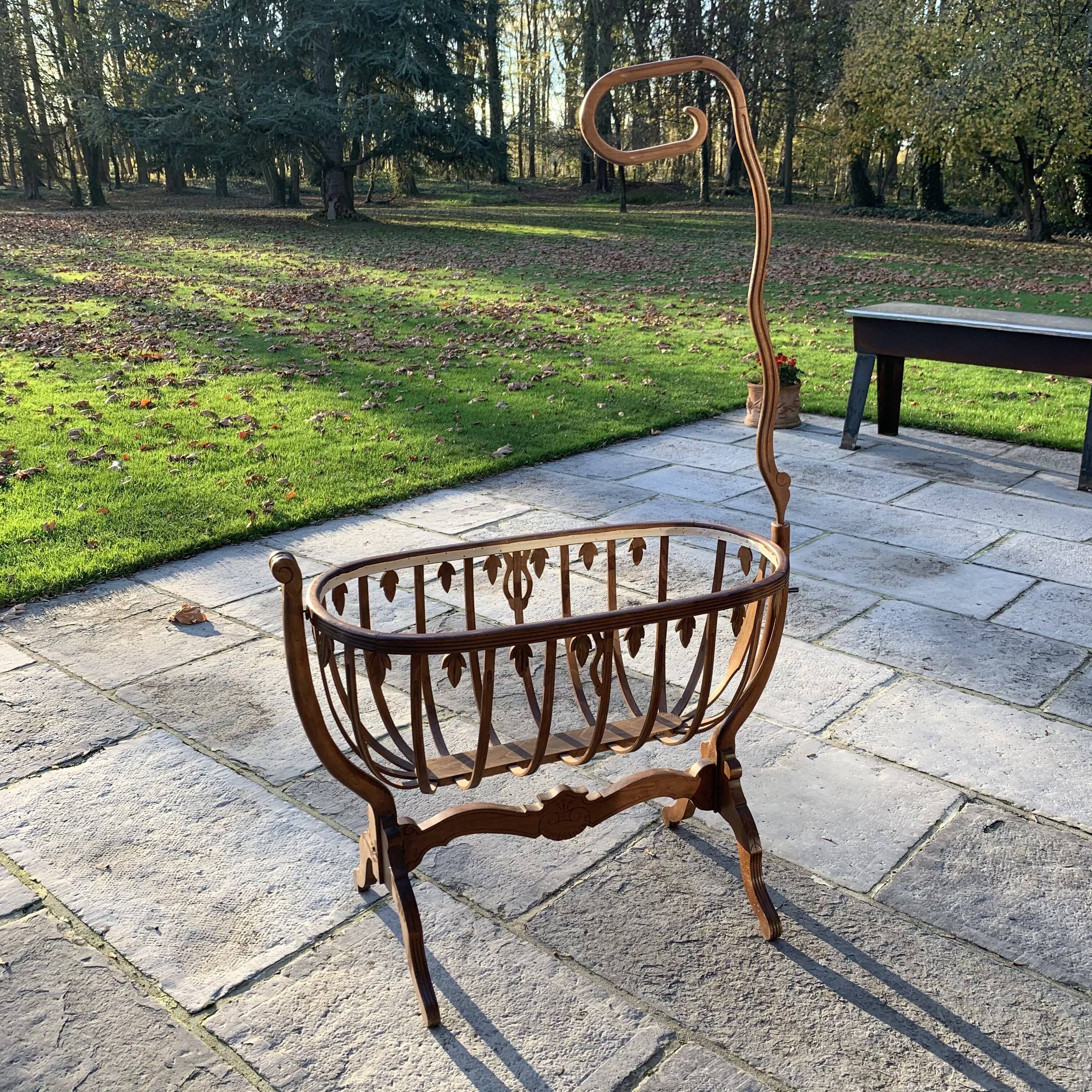 Ancient wooden cradle