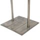 Geometric floor lamp in silver metal. 1980s.
