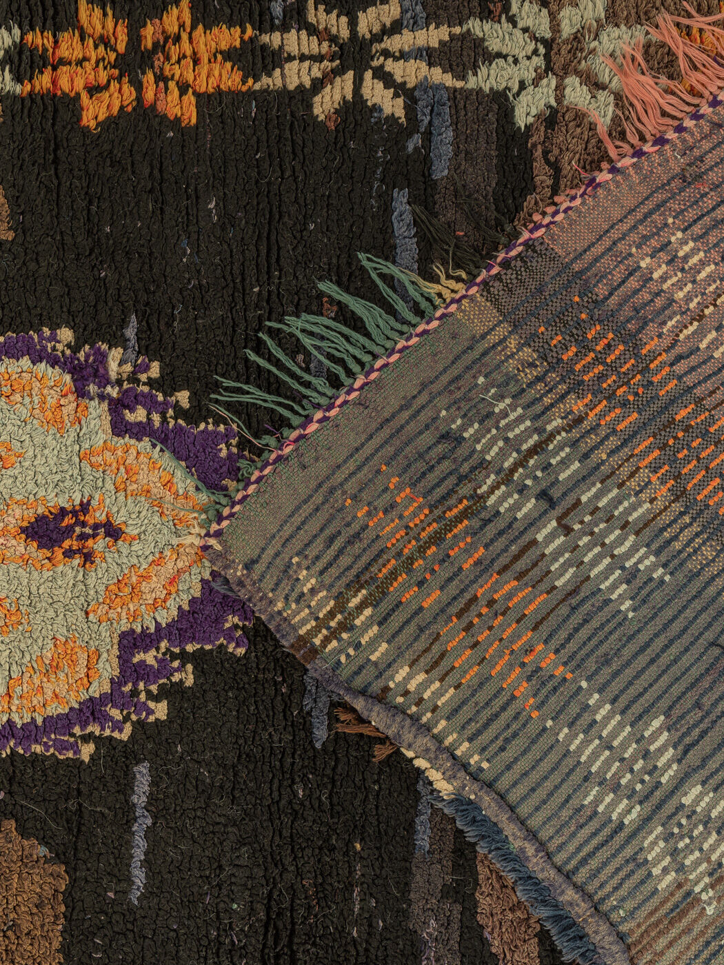 Vintage azilal, berber rug, 88 x 185