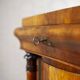 19th-Century Biedermeier Mahogany Wood and Veneer Linen Press