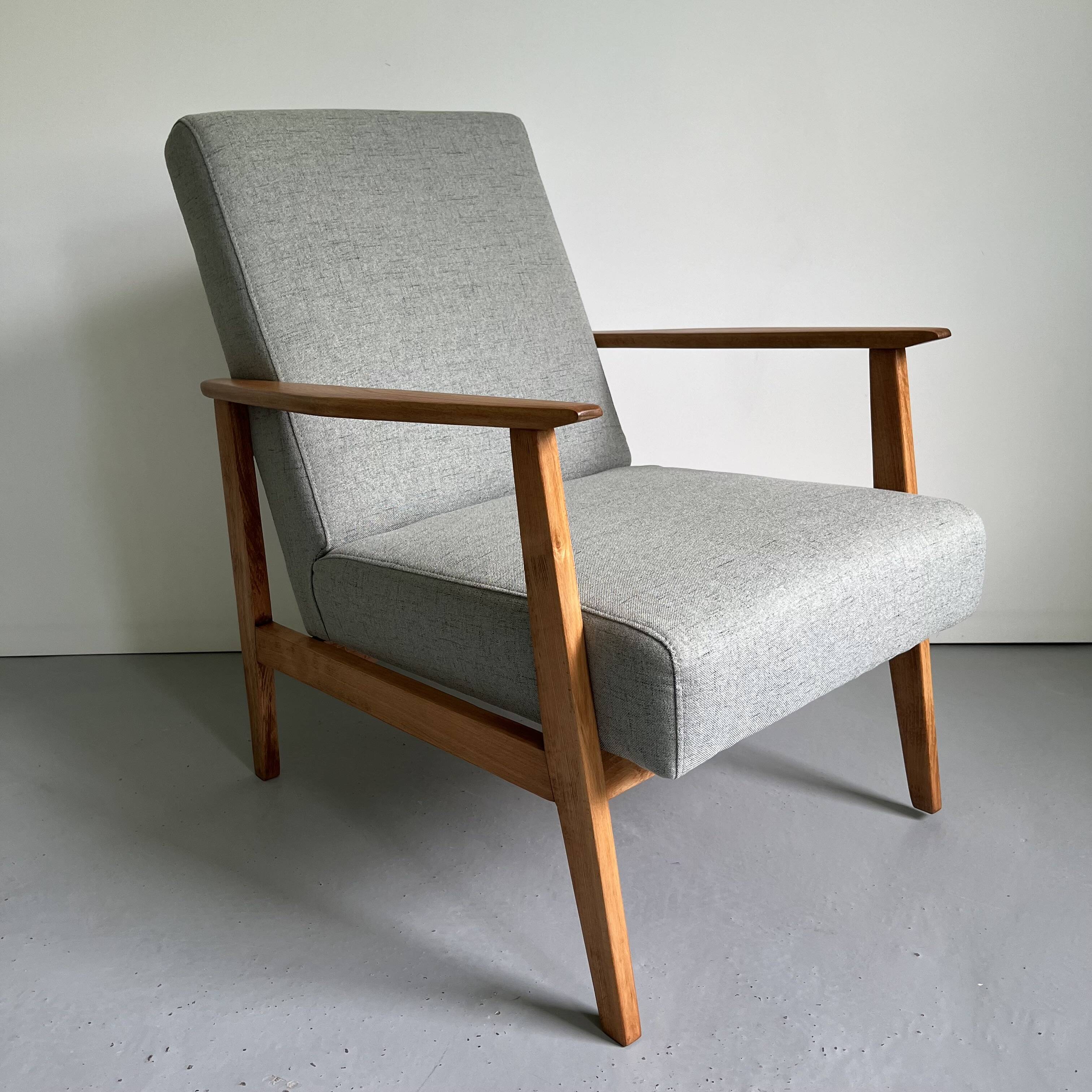 Vintage Grey Green Club Armchair