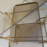 Rolling dessert brass removable tray 70s