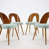 Antonin Suman set of four dining chairs, Czechoslovakia, 1960s