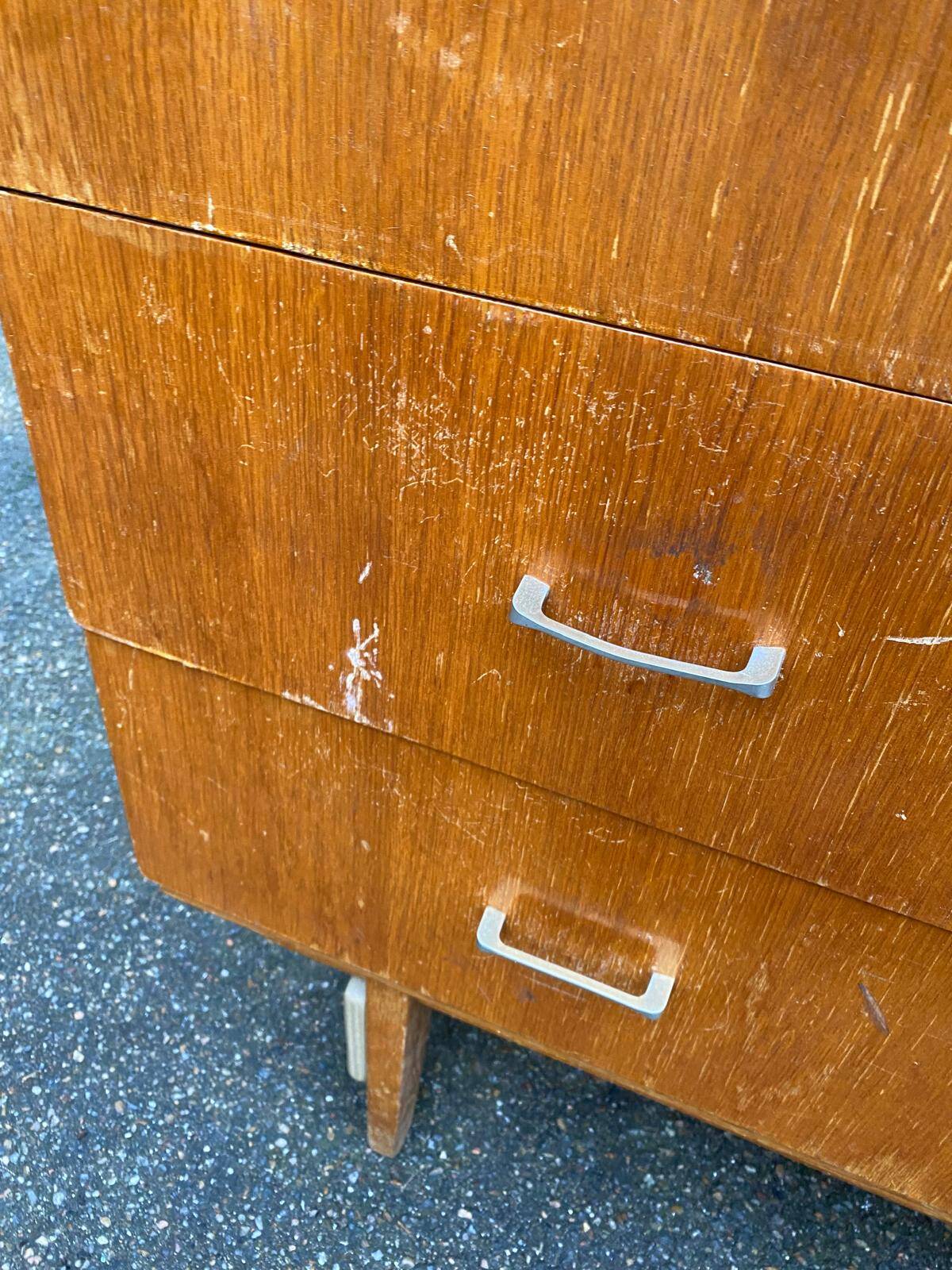 Armoire scandinave en chêne 1950 de 110cm