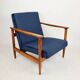 GFM-142 armchair, designed by Edmund Homa from the 70s, navy blue - 2 pieces available