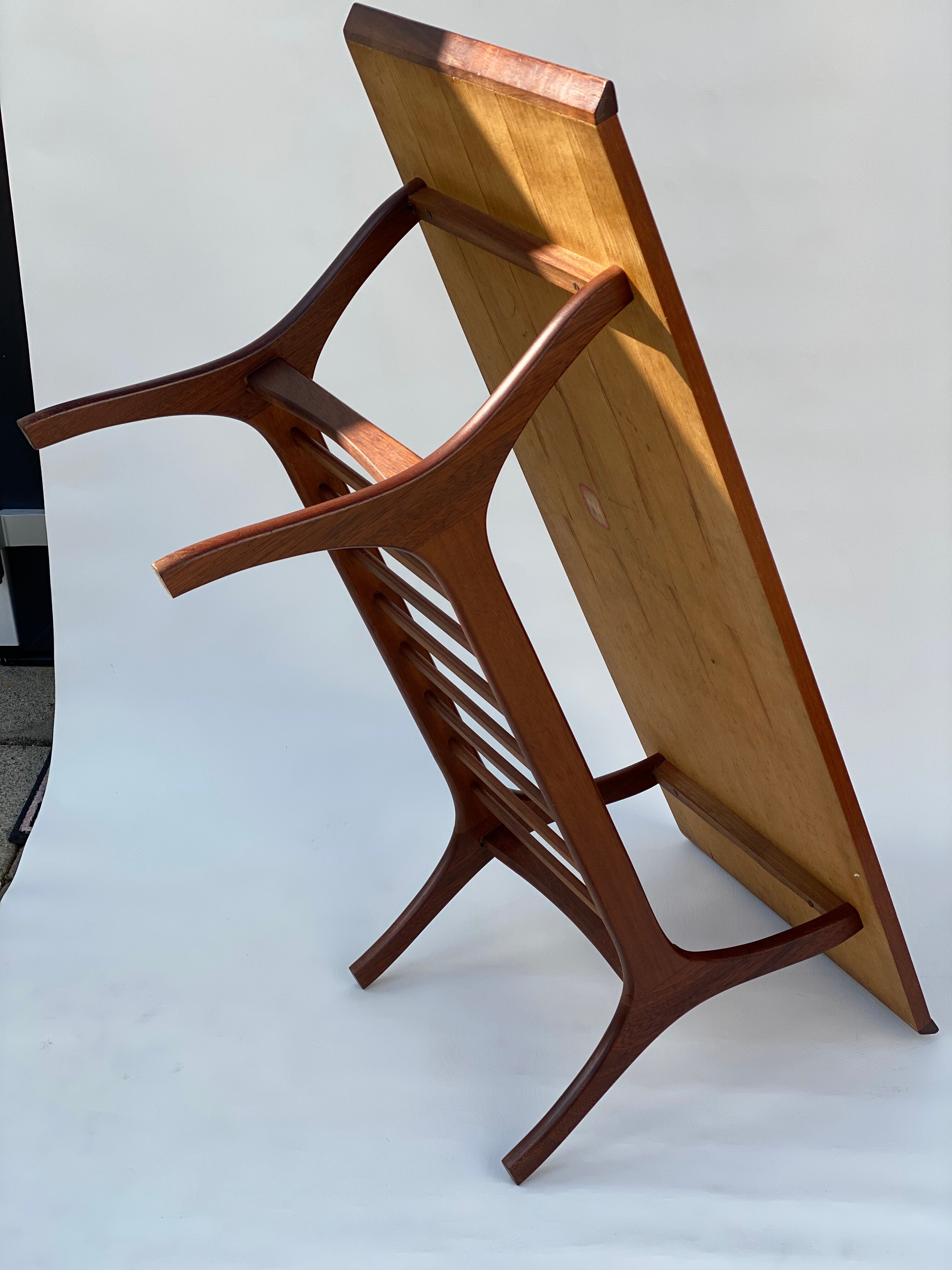 Louis Van Teeffelen Teak and Mosaic Tile Salon Table