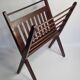 Folding teak magazine holder by Cees Braakman