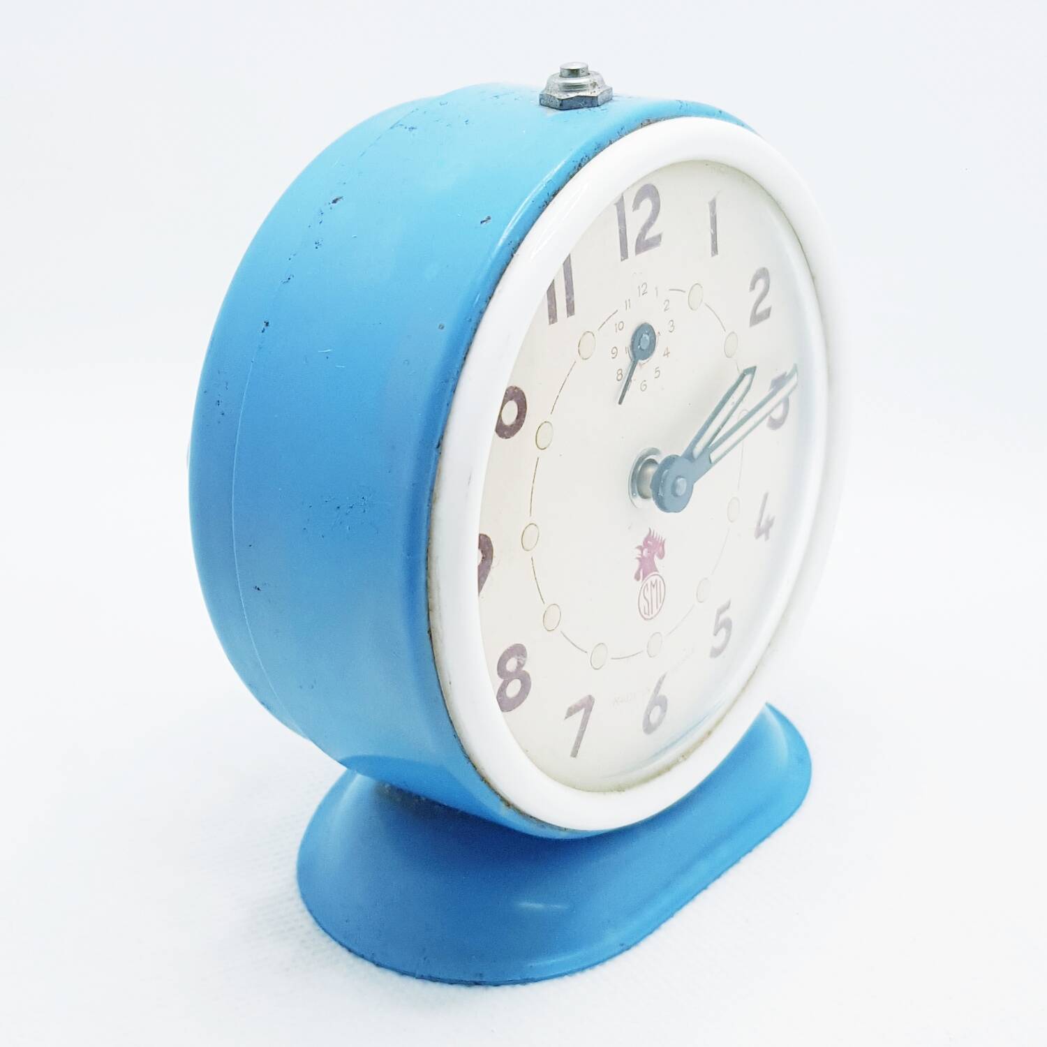 SMI blue alarm clock