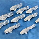 10 Art Deco fish knife holders signed YER