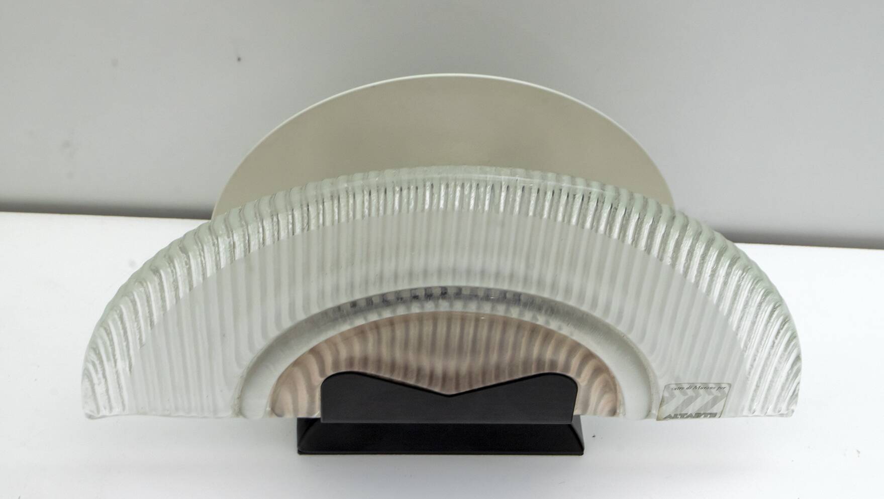 Pair of Altarte Italian Murano Glass Table Lamps by Stilkronen, 1992