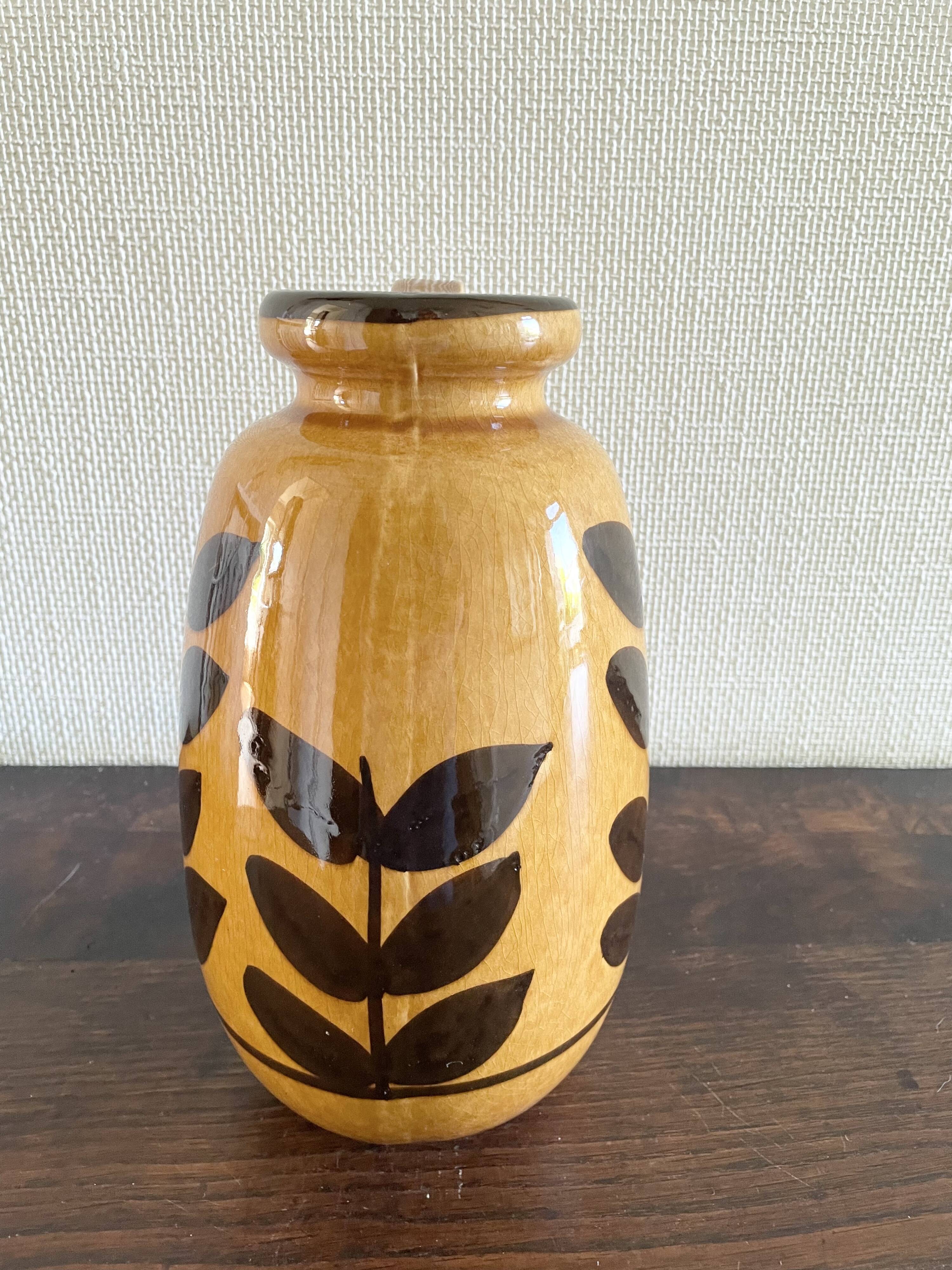 West Germany glazed ceramic vase