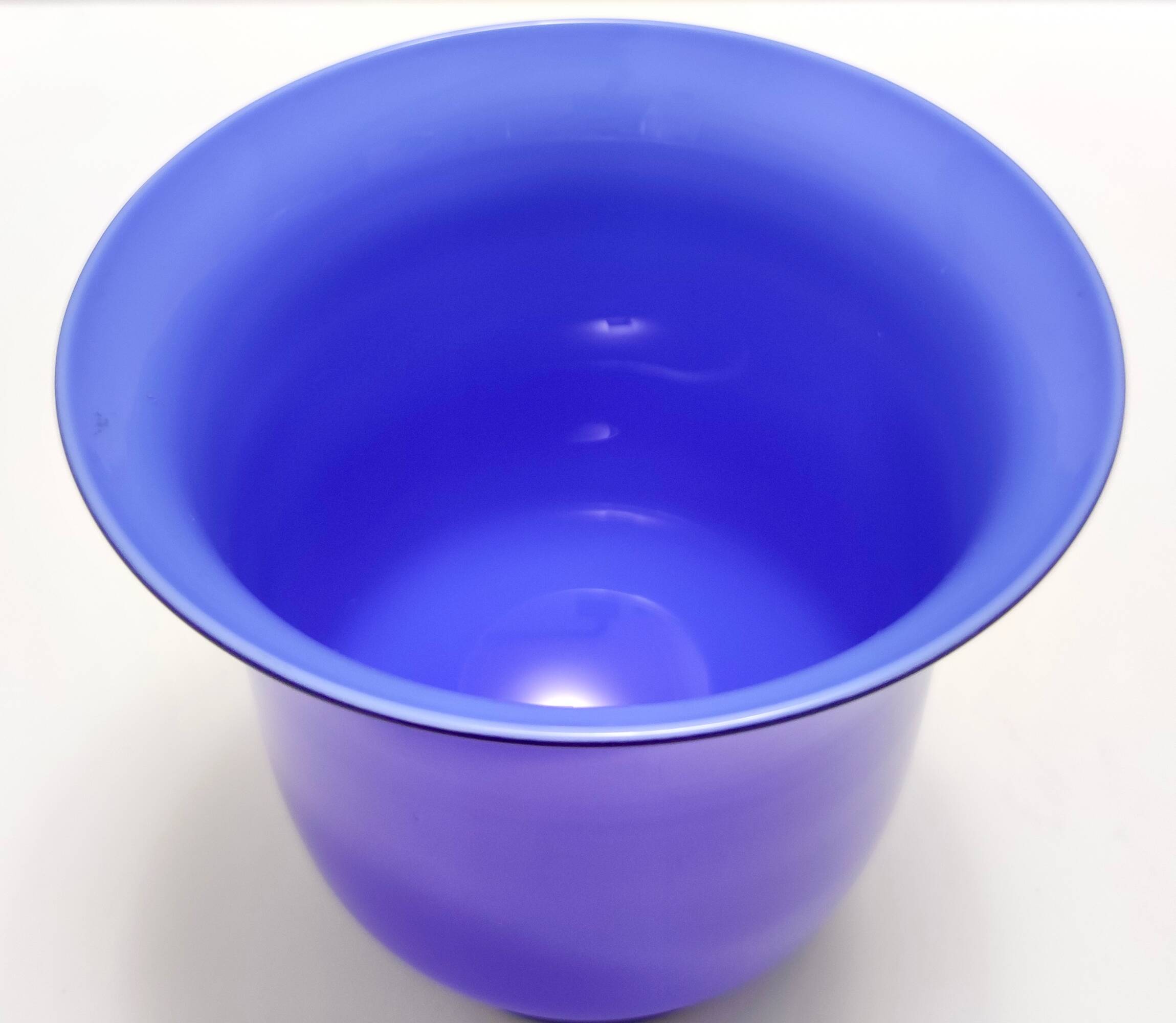 Royal Blue Opaline Glass Vase by Paolo Venini, "Anni Trenta" series