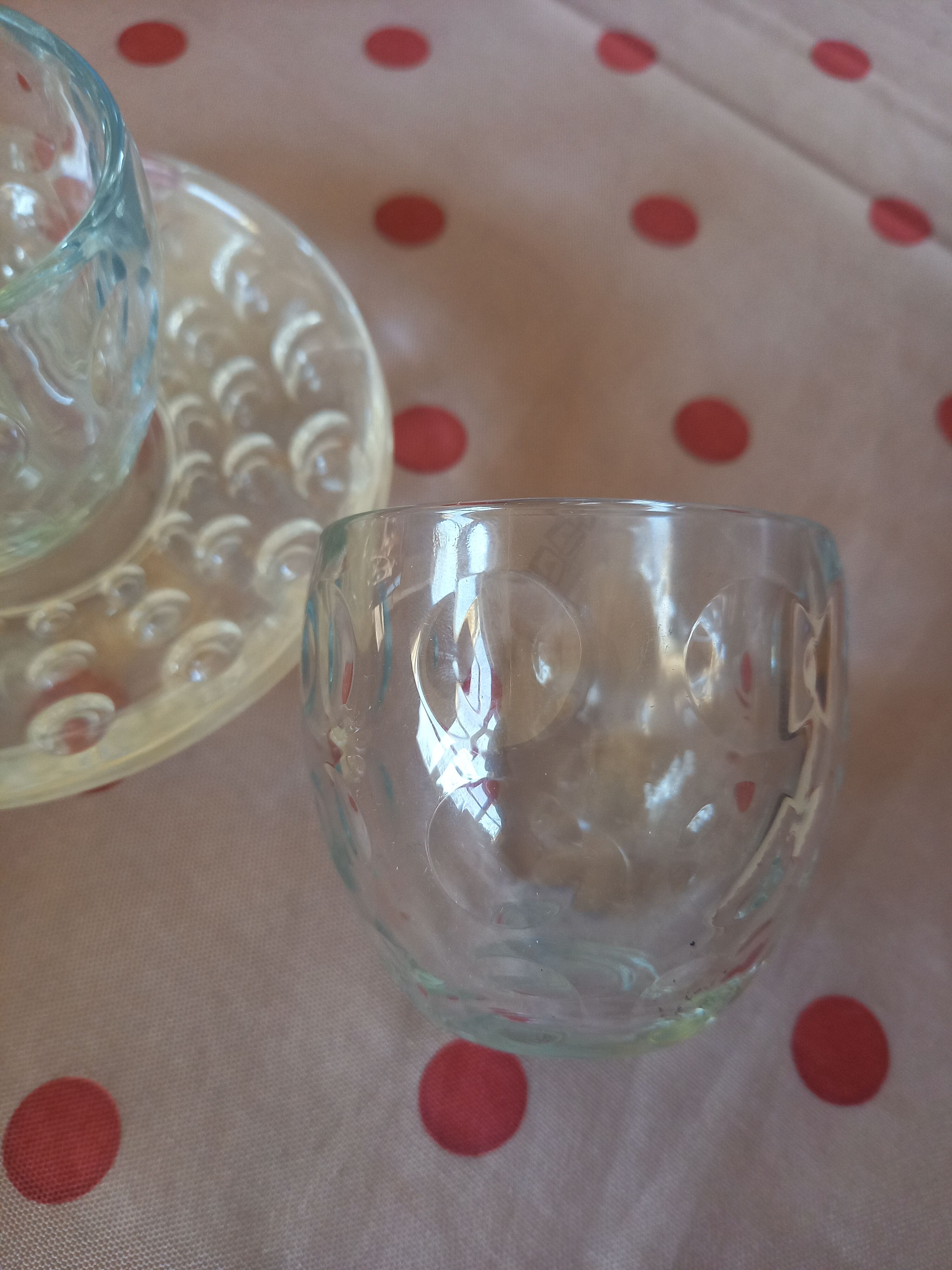 Set 4 cups 4 sub-cups Guzzini bubble model Venice