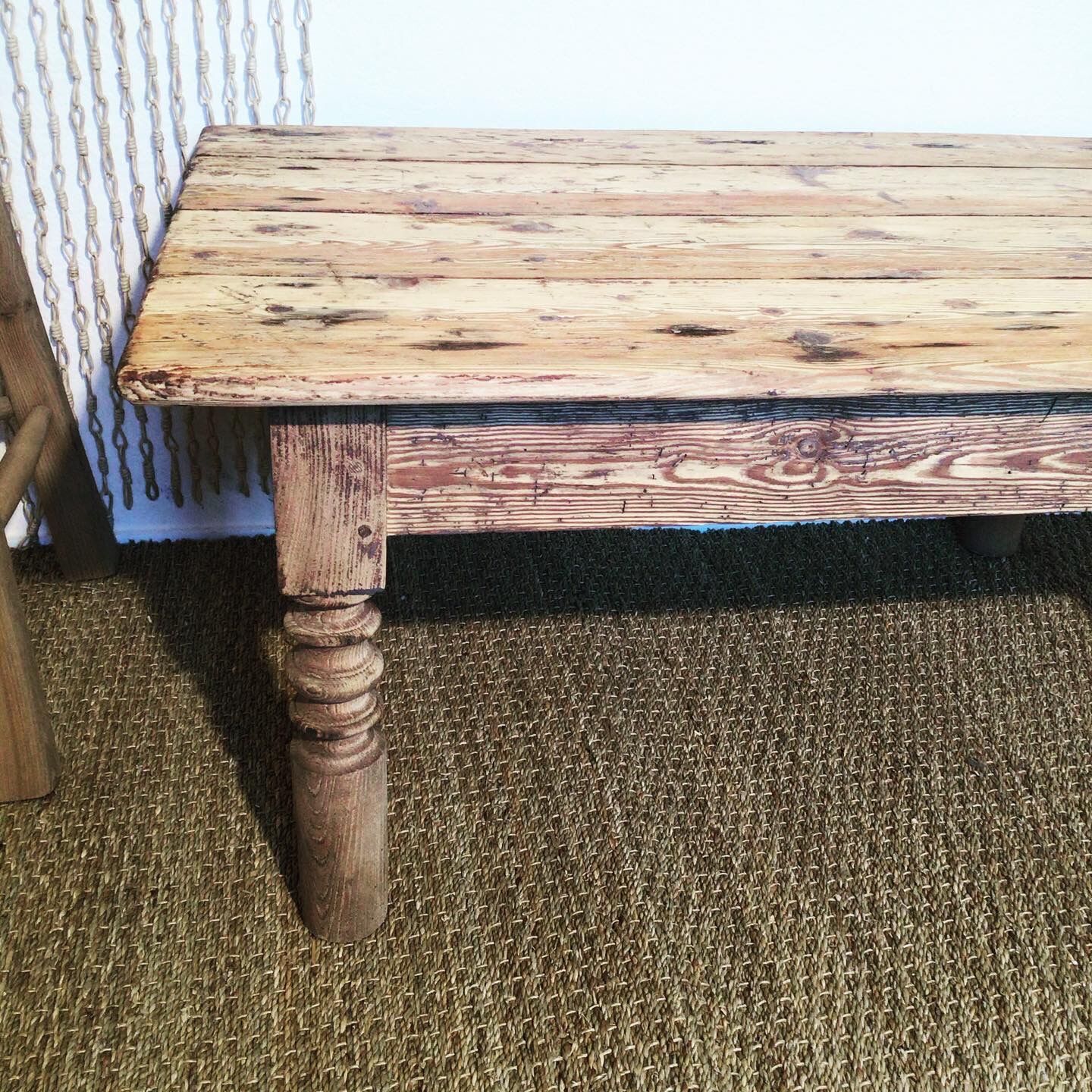 Solid wood coffee table
