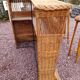 Rattan bar and 2 stools