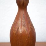 Vase grès vintage, vase céramique flammé, petit vase grès, collection, vase décoratif