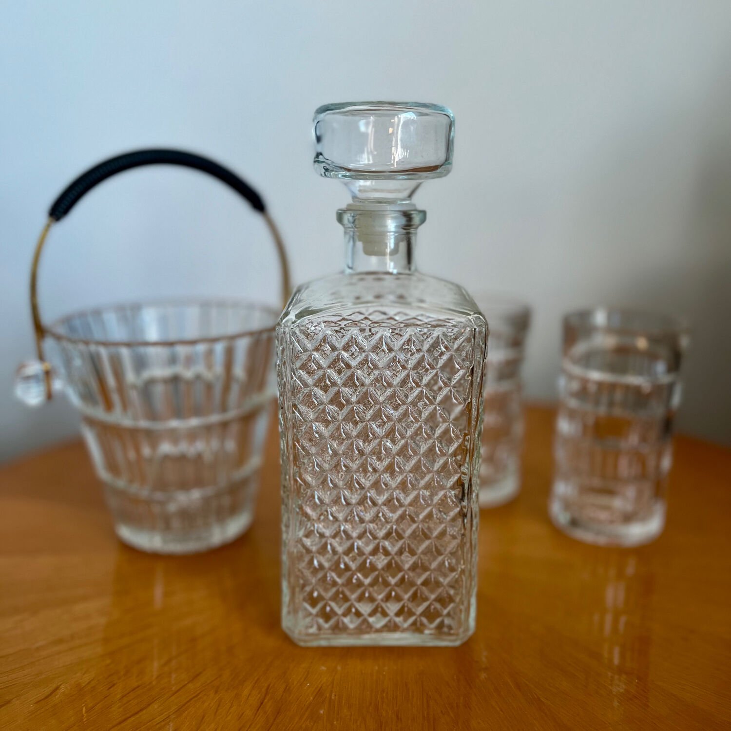 Vintage glass decanter
