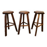3 tripod bar stools