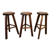 3 tripod bar stools