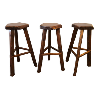 3 tripod bar stools