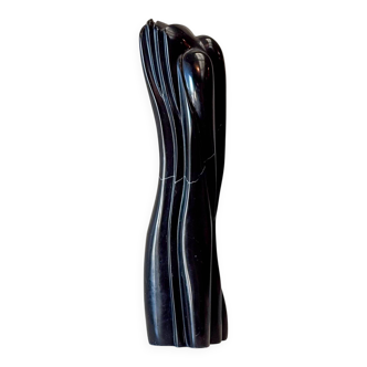 1980's black marble sculpture