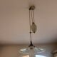 Vintage opaline suspension in the style of Arcopal & pulley porcelain.