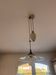 Vintage opaline suspension in the style of Arcopal & pulley porcelain.