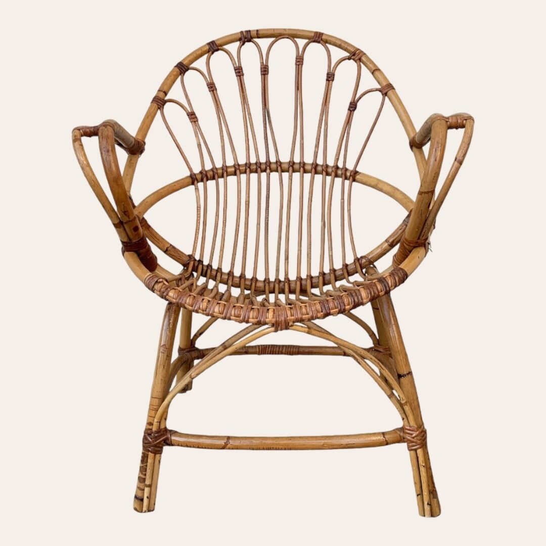 Pair of vintage shell armchairs 1950